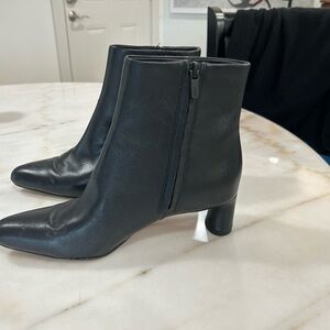 Vince Sleek Black Ankle Booties